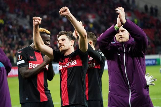 Fussball, UEFA Europa League 2023 2024, Viertelfinale Bayer 04 Leverkusen- West Ham United, 11.04.2024, Bayarena Leverkusen, Jonas Hofmann , Bayer 04 leverkusen , Aktion, Einzelbild
