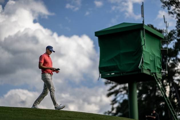 240411 Ludvig Aberg of Sweden during the first round of the 2024 Masters Golf Tournament on April 11, 2024 in Augusta. Photo: Petter Arvidson BILDBYRAN kod PA PA0792 bbeng golf masters the masters Augusta us masters sverige Copyright: PETTERxARVIDSON BB240411PA086