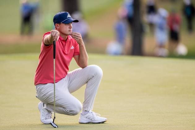240411 Ludvig Aberg of Sweden during the first round of the 2024 Masters Golf Tournament on April 11, 2024 in Augusta. Photo: Petter Arvidson BILDBYRAN kod PA PA0792 bbeng golf masters the masters Augusta us masters sverige Copyright: PETTERxARVIDSON BB240411PA106