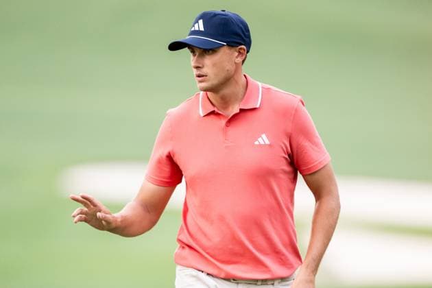 240411 Ludvig Aberg of Sweden during the first round of the 2024 Masters Golf Tournament on April 11, 2024 in Augusta. Photo: Petter Arvidson BILDBYRAN kod PA PA0792 bbeng golf masters the masters Augusta us masters sverige jubel Copyright: PETTERxARVIDSON BB240411PA133