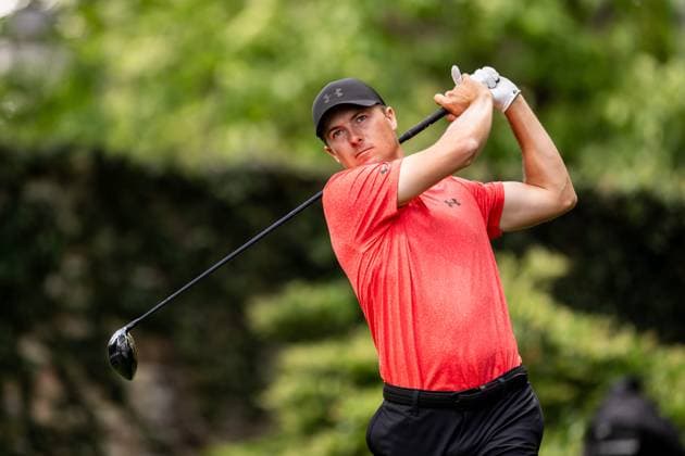240411 Jordan Spieth of the United States during the first round of the 2024 Masters Golf Tournament on April 11, 2024 in Augusta. Photo: Petter Arvidson BILDBYRAN kod PA PA0792 bbeng golf masters the masters Augusta us masters Copyright: PETTERxARVIDSON BB240411PA158