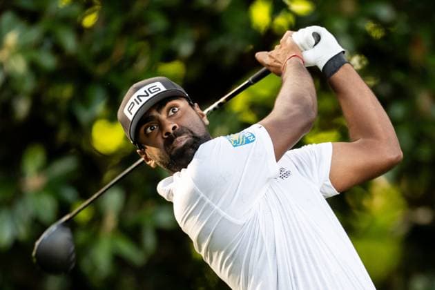 240411 Sahith Theegala of the United States during the first round of the 2024 Masters Golf Tournament on April 11, 2024 in Augusta. Photo: Petter Arvidson BILDBYRAN kod PA PA0792 bbeng golf masters the masters Augusta us masters Copyright: PETTERxARVIDSON BB240411PA177