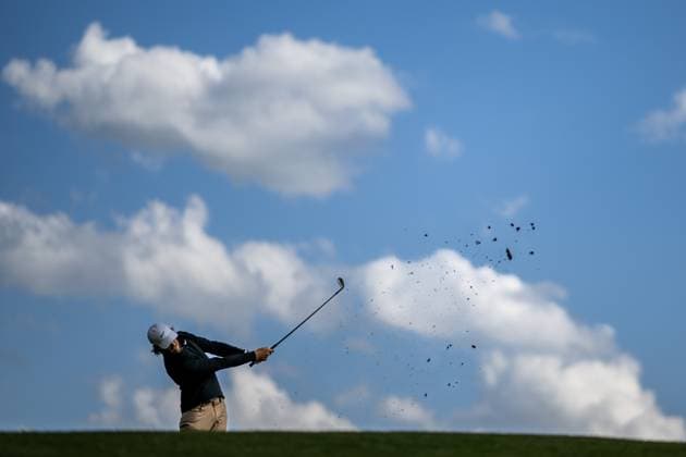 240411 Tommy Fleetwood of England during the first round of the 2024 Masters Golf Tournament on April 11, 2024 in Augusta. Photo: Petter Arvidson BILDBYRAN kod PA PA0792 bbeng golf masters the masters Augusta us masters Copyright: PETTERxARVIDSON BB240411PA195