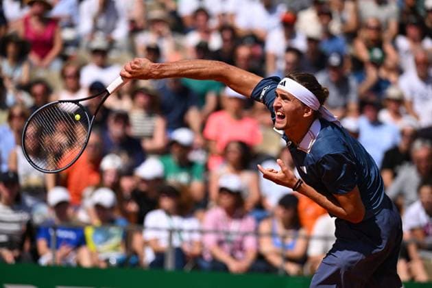 Sport Themen der Woche KW15 Sport Bilder des Tages Monaco Rolex Masters Alexander Zverev (GER) during his second round match at the Monaco Rolex Masters in Monte Carlo, on April, 11, 2024. Photo by Corinne Dubreuil ABACAPRESS.COM Monaco Monaco  Copyright: xDubreuilxCorinne ABACAx