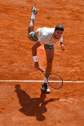 Karen Khachanov (Russie) TENNIS : Monaco Rolex Masters - 1 4 de finale - Monaco - 12 04 2024 NorbertScanella Panoramic 