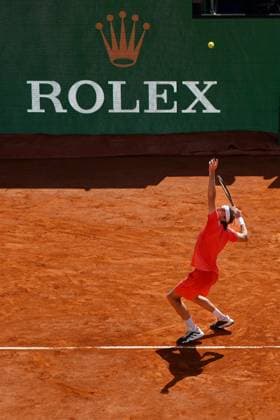Stefanos Tsisipas (Grece) TENNIS : Monaco Rolex Masters - 1 4 de finale - Monaco - 12 04 2024 NorbertScanella Panoramic 