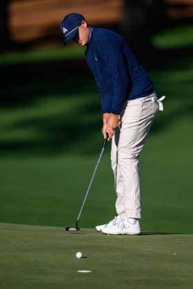 240412 Ludvig Aberg of Sweden during the second round of the 2024 Masters Golf Tournament on April 12, 2024 in Augusta. Photo: Petter Arvidson BILDBYRAN kod PA PA0793 bbeng golf masters the masters augusta us masters Copyright: PETTERxARVIDSON BB240412PA029