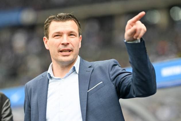 2. Bundesliga - Hertha BSC Berlin - FC Hansa Rostock am 12.04.2024 im Olympiastadion in Berlin Sportdirektor Benjamin Weber (Hertha BSC Berlin)