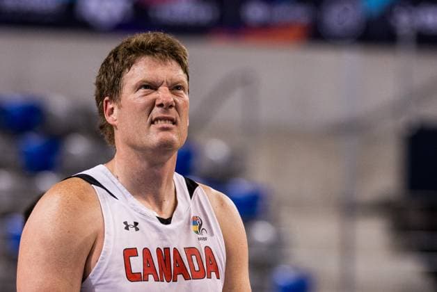 2024 IWBF Men’s Repechage: Kanda - Niederlande; 12.04.2024 Patrick Anderson (Kanada, 12) verzieht an der Freiwurflinie das Gesicht 2024 IWBF Men’s Repechage: Kanda - Niederlande, Azur Arena, Antibes Copyright: xBEAUTIFULxSPORTS Wunderlx
