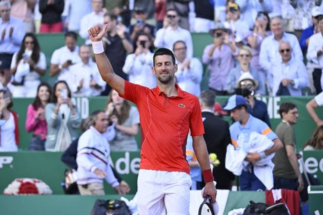Tennis - Rolex Monte Carlo 2024 - ATP, Tennis Herren - Noviak Djokovic - Serbie TENNIS - Rolex Monte Carlo 2024 - MC - 12 04 2024 ChrysleneCaillaud Panoramic 