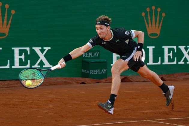 Kasper Ruud (Norvege) TENNIS : Monaco Rolex Masters - 1 4 de finale - Monaco - 12 04 2024 NorbertScanella Panoramic 