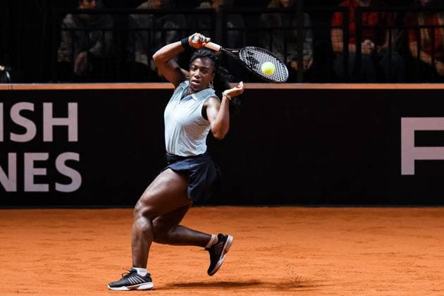 Sachia Vickery (USA) Porsche Tennis Grand Prix GP Stuttgart 2024, Porsche-Arena, 13.04.2024 GER Porsche Tennis Grand Prix GP Stuttgart 2024 Porsche-Arena, 13.04.2024 Stuttgart Copyright: xEibner-Pressefoto RogerxBuerkex EP