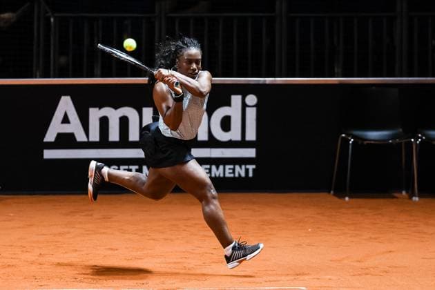 Sachia Vickery (USA) Porsche Tennis Grand Prix GP Stuttgart 2024, Porsche-Arena, 13.04.2024 GER Porsche Tennis Grand Prix GP Stuttgart 2024 Porsche-Arena, 13.04.2024 Stuttgart Copyright: xEibner-Pressefoto RogerxBuerkex EP