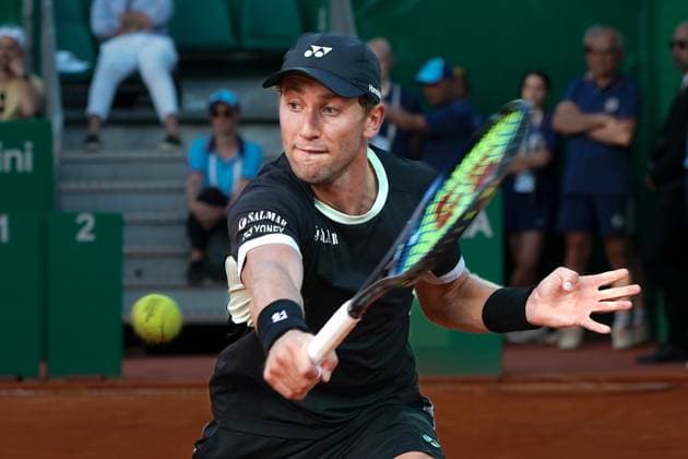 Casper Ruud (Norvege) TENNIS : Monaco Rolex Masters - 1 4 de finale - Monaco - 12 04 2024 NorbertScanella Panoramic 