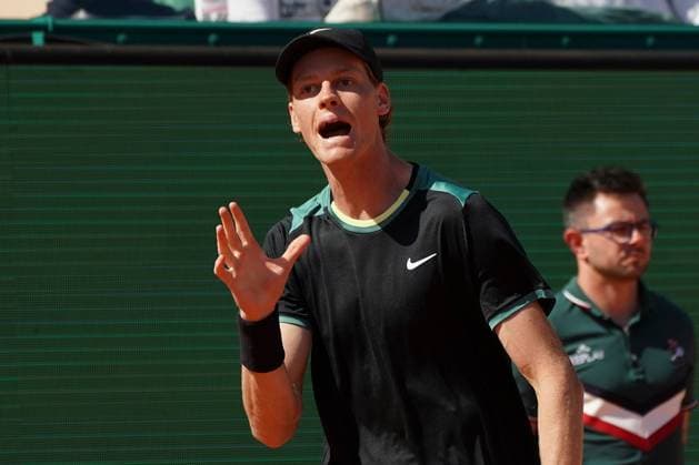 Jannik Sinner (Italie) TENNIS : Monaco Rolex Masters - 1 2 de finale - Monaco - 13 04 2024 NorbertScanella Panoramic 