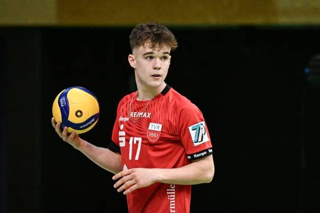Volleyball 2. Bundesliga Saison 2023 2024 TV Rottenburg - TV Buehl 13.04.2024 Aurel Sprenger (TV Rottenburg)