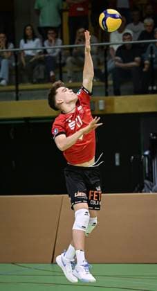 Volleyball 2. Bundesliga Saison 2023 2024 TV Rottenburg - TV Buehl 13.04.2024 Aurel Sprenger (TV Rottenburg)