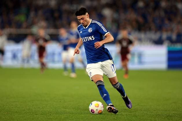 Yusuf Kabadayi (FC Schalke 04) beim Spiel der 2. BL (Saison 2023 24) FC Schalke 04 - 1. FC Nürnberg. Copyright: Thomas Pakusch