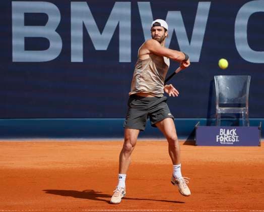 14.04.2024, ATP, Tennis Herren Tour 250, BMW Open 2024, Iphitos Muenchen, Tennis, im Bild: Andrea Pellegrino (ITA)