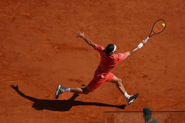 Stefanos Tsitsipas (Grece) TENNIS : Monaco Rolex Masters - Finale - Monaco - 14 04 2024 NorbertScanella Panoramic 