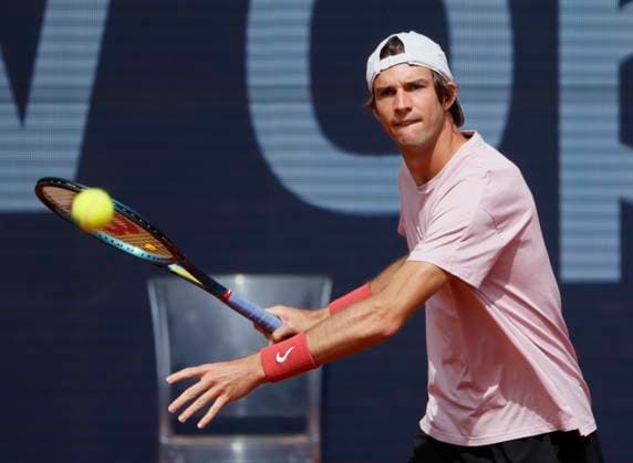 14.04.2024, ATP, Tennis Herren Tour 250, BMW Open 2024, Iphitos Muenchen, Tennis, im Bild: Henri Squire (GER)
