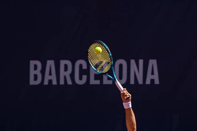 71 Barcelona Open Banc de Sabadell. Conde de Godo Trophy. Real Club de Tenis Barcelona. April 14,2024 71 Barcelona Open Banc de Sabadell. Conde de Godo Trophy. Real Club de Tenis Barcelona. April 14,2024 J. Shang during the qualifying round at the Barcelona Open Banc de Sabadell Trofeo Conde de Godo played at the Real Club de Tenis Barcelona. April 14, 2024. Barcelona ESP Copyright: xS.xRosx