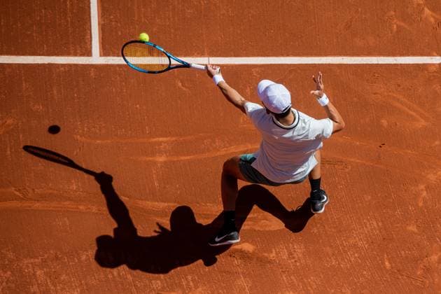 71 Barcelona Open Banc de Sabadell. Conde de Godo Trophy. Real Club de Tenis Barcelona. April 14,2024 71 Barcelona Open Banc de Sabadell. Conde de Godo Trophy. Real Club de Tenis Barcelona. April 14,2024 J. Shang during the qualifying round at the Barcelona Open Banc de Sabadell Trofeo Conde de Godo played at the Real Club de Tenis Barcelona. April 14, 2024. Barcelona ESP Copyright: xS.xRosx
