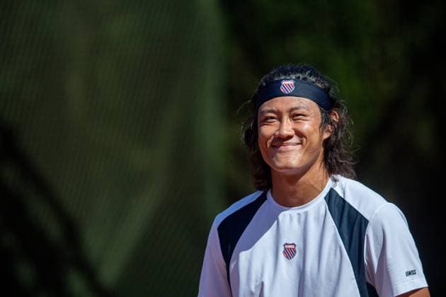 Barcelona Open Banc de Sabadell. Conde de Godo Trophy. Real Club de Tenis Barcelona. April 14,2024 Z. Zhang during the doubles match eliminator at the qualifying round at the Barcelona Open Banc de Sabadell Trofeo Conde de Godo played at the Real Club de Tenis Barcelona. April 14, 2024. Barcelona ESP Copyright: xS.xRosx