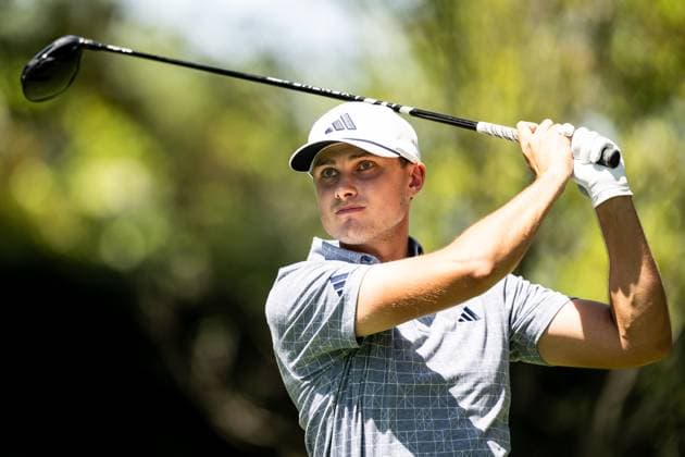 240414 Ludvig Aberg of Sweden during the final round of the 2024 Masters Golf Tournament on April 14, 2024 in Augusta. Photo: Petter Arvidson BILDBYRAN kod PA PA0795 bbeng golf masters the masters Augusta us masters sverige Copyright: PETTERxARVIDSON BB240414PA249