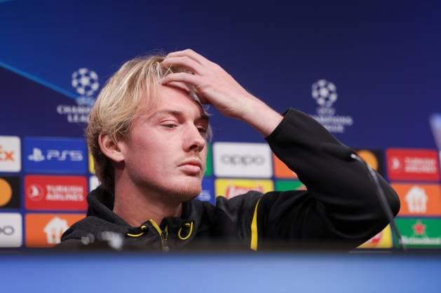 15.04.2024, Fussball, Saison 2023 2024, UEFA Champions League, UCL, Pressekonferenz, Borussia Dortmund - Atletico Madrid, Pressekonferenz mit Julian Brandt (Borussia Dortmund), Dortmund Signal Iduna Park NRW Deutschland xRHR-FOTO DEx Copyright: DennisxEwert RHR-FOTOx RHR-FOTO DE