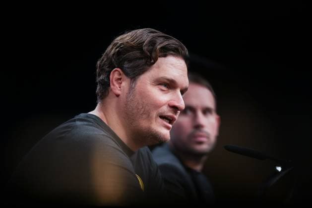 15.04.2024, Fussball, Saison 2023 2024, UEFA Champions League, UCL, Pressekonferenz, Borussia Dortmund - Atletico Madrid, Pressekonferenz mit Trainer Edin Terzic (Borussia Dortmund), Dortmund Signal Iduna Park NRW Deutschland xRHR-FOTO DEx Copyright: DennisxEwert RHR-FOTOx RHR-FOTO DE