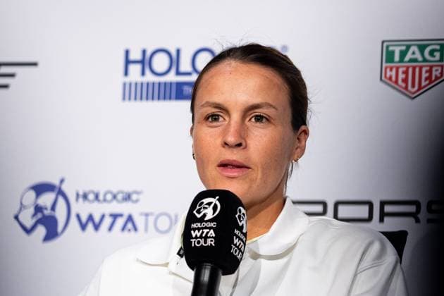 Maria Tatjana (GER) WTA, Tennis Damen Ranking 66 im Interview GER Porsche Tennis Grand Prix GP Stuttgart 2024, Porsche-Arena, 15.04.2024 GER Porsche Tennis Grand Prix GP Stuttgart 2024 Porsche-Arena, 15.04.2024 Stuttgart Copyright: xEibner-Pressefoto RogerxBuerkex EP