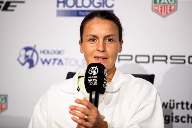 Maria Tatjana (GER) WTA, Tennis Damen Ranking 66 im Interview GER Porsche Tennis Grand Prix GP Stuttgart 2024, Porsche-Arena, 15.04.2024 GER Porsche Tennis Grand Prix GP Stuttgart 2024 Porsche-Arena, 15.04.2024 Stuttgart Copyright: xEibner-Pressefoto RogerxBuerkex EP
