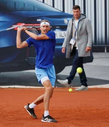 15.04.2024, BMW Open 2024, MTTC Iphitos Muenchen, Tennis, Muenchen, im Bild: Alexander Zverev (GER) und Mischa Zverev