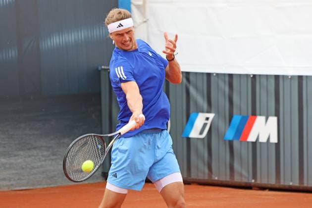 Alexander Zverev (GER) beim Training, Tennis BMW Open 2024 15.04.2004 München FOTO: Mladen Lackovic LakoPress