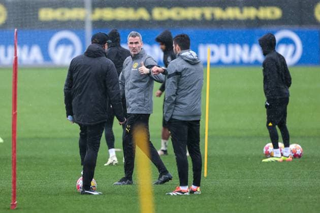 15.04.2024, Fussball, Saison 2023 2024, UEFA Champions League, UCL, Abschlusstraining, Borussia Dortmund - Atletico Madrid, Athletiktrainer Shad Forsythe (Borussia Dortmund), Dortmund Signal Iduna Park NRW Deutschland xRHR-FOTO DEx Copyright: DennisxEwert RHR-FOTOx RHR-FOTO DE