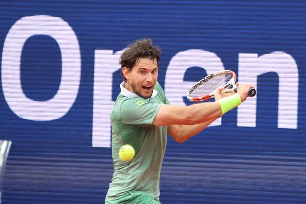 Dominic Thiem (AUT) am Ball, Tennis BMW Open 2024 15.04.2004 München FOTO: Mladen Lackovic LakoPress