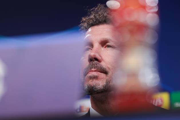 Sport Bilder des Tages 15.04.2024, Fussball, Saison 2023 2024, UEFA Champions League, UCL, Pressekonferenz, Borussia Dortmund - Atletico Madrid, Pressekonferenz mit Trainer Diego Simeone (Atletico Madrid), Dortmund Signal Iduna Park NRW Deutschland xRHR-FOTO DEx Copyright: DennisxEwert RHR-FOTOx RHR-FOTO DE