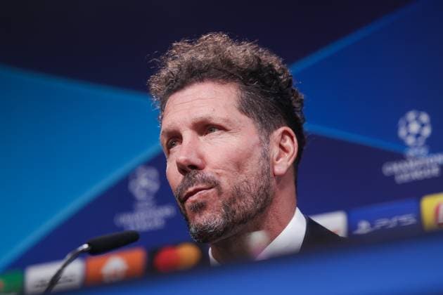 15.04.2024, Fussball, Saison 2023 2024, UEFA Champions League, UCL, Pressekonferenz, Borussia Dortmund - Atletico Madrid, Pressekonferenz mit Trainer Diego Simeone (Atletico Madrid), Dortmund Signal Iduna Park NRW Deutschland xRHR-FOTO DEx Copyright: DennisxEwert RHR-FOTOx RHR-FOTO DE