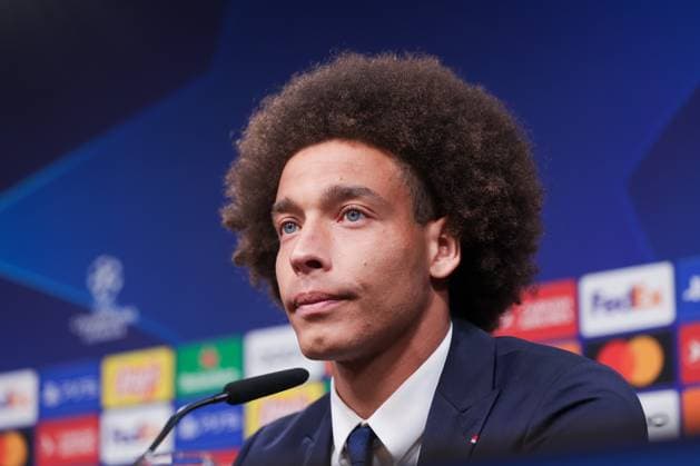 15.04.2024, Fussball, Saison 2023 2024, UEFA Champions League, UCL, Pressekonferenz, Borussia Dortmund - Atletico Madrid, Pressekonferenz mit Axel Witsel (Atletico Madrid), Dortmund Signal Iduna Park NRW Deutschland xRHR-FOTO DEx Copyright: DennisxEwert RHR-FOTOx RHR-FOTO DE