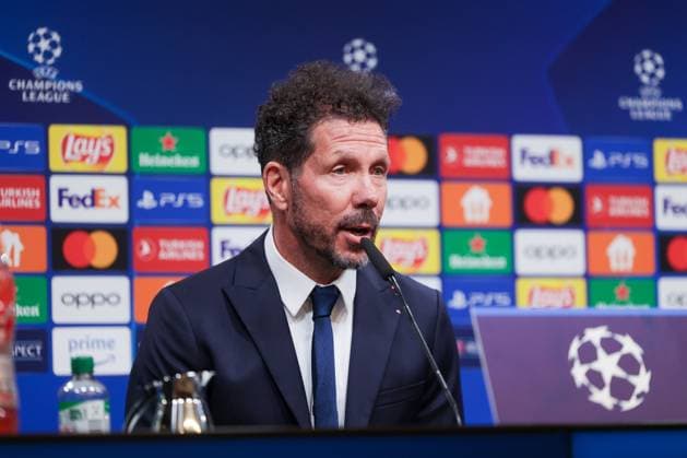 15.04.2024, Fussball, Saison 2023 2024, UEFA Champions League, UCL, Pressekonferenz, Borussia Dortmund - Atletico Madrid, Pressekonferenz mit Trainer Diego Simeone (Atletico Madrid), Dortmund Signal Iduna Park NRW Deutschland xRHR-FOTO DEx Copyright: DennisxEwert RHR-FOTOx RHR-FOTO DE