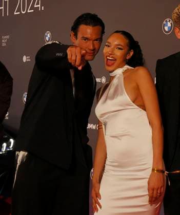 15.04.2024, Player s Night BMW Open 2024, MTTC Iphitos Muenchen, Tennis, Muenchen, im Bild: Dominik Gruber und Kadijia Becher
