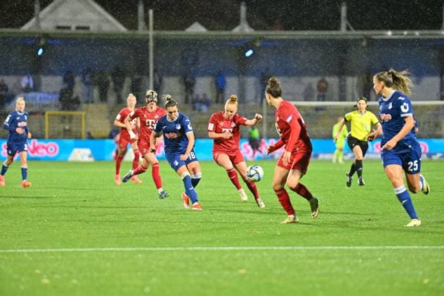 Google Pixel Frauen-Bundesliga: TSG Hoffenheim vs. 1. FC Köln; Hoffenheim, 15.04.2024 Julia Hickelsberger (TSG Hoffenheim, 18) Google Pixel Frauen-Bundesliga, Spieltag 18: TSG Hoffenheim vs. 1. FC Köln am 15.04.2024 im Dietmar-Hopp-Stadion in Hoffenheim. DFL REGULATIONS PROHIBIT ANY USE OF PHOTOGRAPHS AS IMAGE SEQUENCES AND OR QUASI-VIDEO. Copyright: xBEAUTIFULxSPORTS Gelhardtx