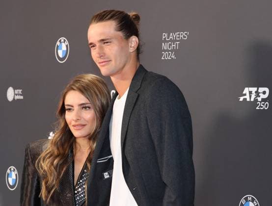 Sophia Thomalla und Alexander Zverev, Portraet, Portrait, Tennis Players Night BMW Open 2024 Red Carpet-Event 16.04.2024 FOTO: Mladen Lackovic LakoPress