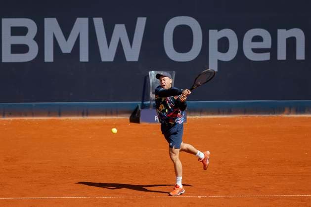 Dominik Koepfer Tennis - BMW Open 2024 - ATP, Tennis Herren - MTTC Iphitos - Munich - - Germany - 16 April 2024. Copyright: xJuergenxHasenkopfx
