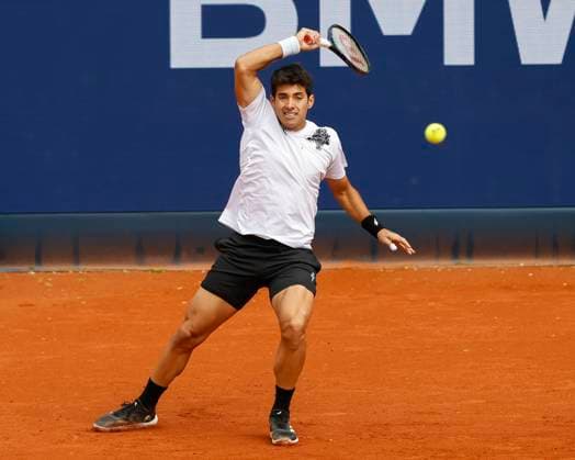 Christian Garin Tennis - BMW Open 2024 - ATP, Tennis Herren - MTTC Iphitos - Munich - - Germany - 16 April 2024. Copyright: xJuergenxHasenkopfx