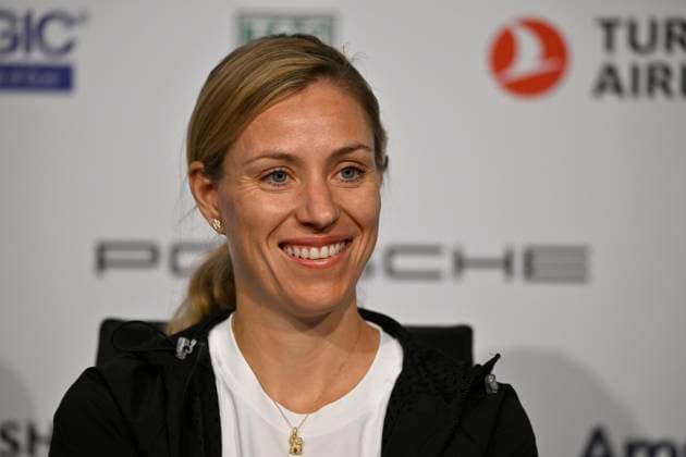 Angelique Kerber (GER) im Interview Tennis Damen Porsche-Cup Porsche Tennis Grand Prix GP Stuttgart 2024 Porsche Arena 16.04.2024 DFL REGULATIONS PROHIBIT ANY USE OF PHOTOGRAPHS AS IMAGE SEQUENCES AND OR QUASI-VIDEO Porsche Tennis Grand Prix GP Stuttgart 2024