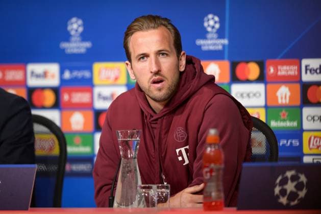 Fußball, UEFA Championsleague, 20240416, Pressekonferenz FC Bayern München - FC Arsenal. Im Bild Harry KANE (FC Bayern München, 9). München Allianz Arena Bayern Deutschland Copyright: Passion2Press MarkusxFischerx