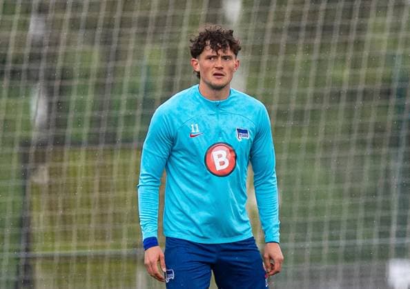 Fussball, Herren, Saison 2023 24, 2. Bundesliga, Hertha BSC, Training, Fabian Reese (Hertha BSC), 16.04. 2024,