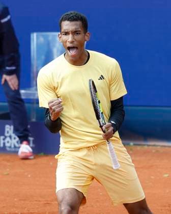 Felix Auger-Aliassime (CAN) macht die Faust und jubelt, Jubel, Freude, Emotion Tennis - BMW Open 2024 - ATP, Tennis Herren - MTTC Iphitos - Munich - - Germany - 16 April 2024. Copyright: xJuergenxHasenkopfx